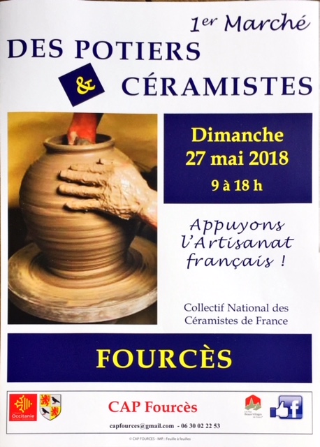 Fourcès marché de potiers 2018